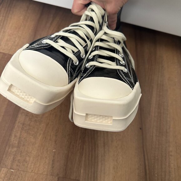 Rick Owens Drkshdw Black Converse Edition Turbodrk Chuck 70 - Picture 6 of 8